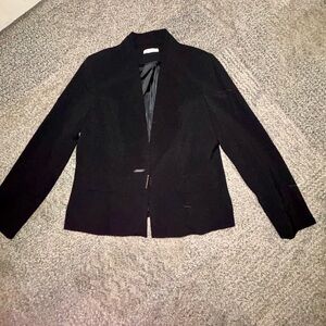 Calvin Klein Women’s Black Career Business Work Tailored Blazer-Size Large. EUC.